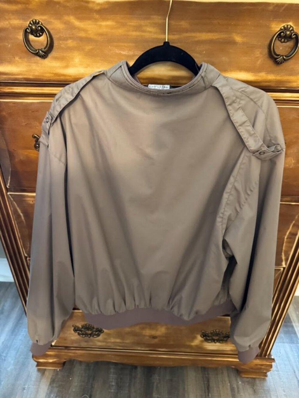 Members Only Men’s Taupe Lightweight Bomber Jacket Zip Front Size XL - Picture 2 of 11